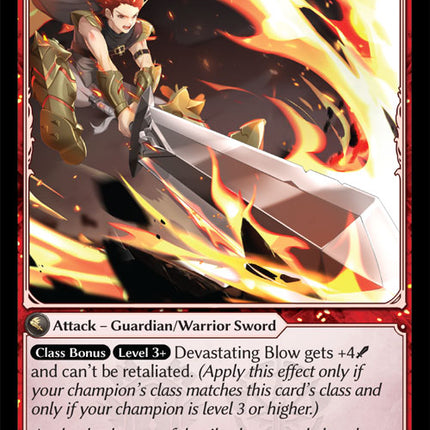 Devastating Blow - DOA Alter EN-127 - Rare - Near Mint - Foil - Grand Archive TCG