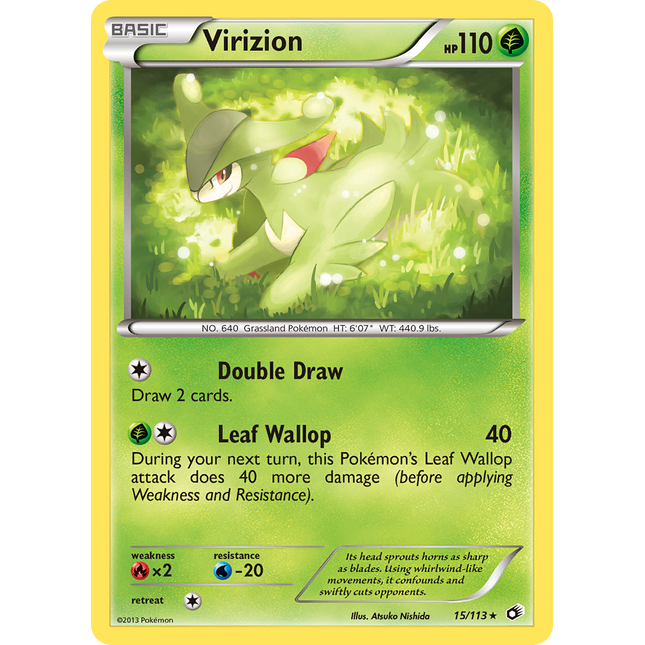 Virizion (15/113) (Theme Deck Exclusive) [Black & White: Legendary Treasures]