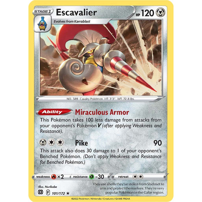 Escavalier (101/172) [Sword & Shield: Brilliant Stars]