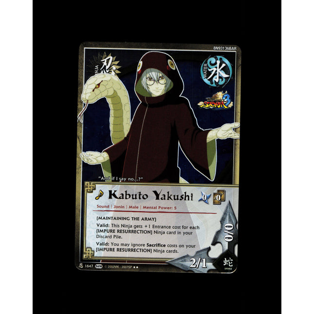 Kabuto Yakushi - 1647 - NM - Foil - S28 - Naruto CCG - E1-125