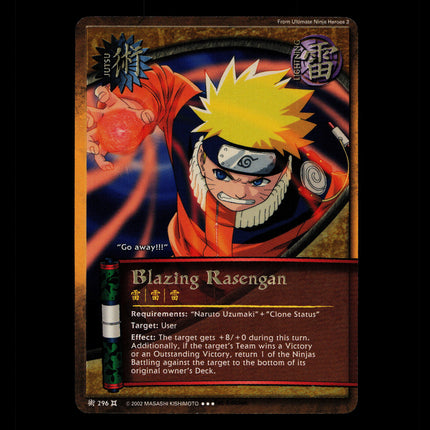 Blazing Rasengan - 296 - NM - 1st Edition - Foil - Naruto CCG - D4-363