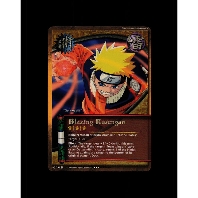 Blazing Rasengan - 296 - NM - 1st Edition - Foil - Naruto CCG - D4-363