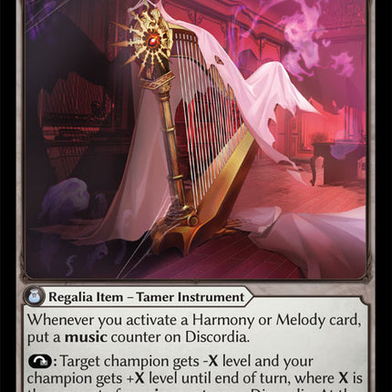 Discordia, Harp of Malice - DOA Alter EN-032 - Super Rare - Near Mint - Foil - Grand Archive TCG