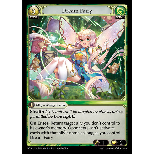 Dream Fairy - DOA 1st EN-209 - Rare - Near Mint - Non-Foil - Grand Archive TCG