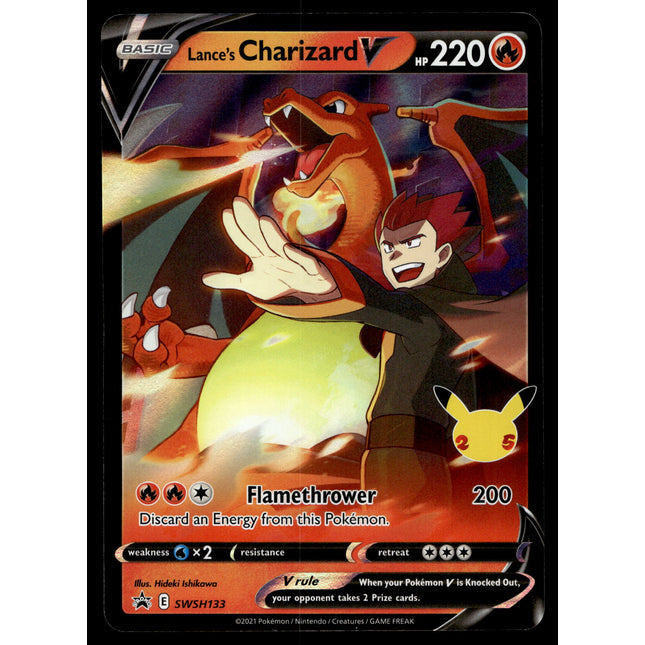 Lance's Charizard V - SWSH133 - NM - Ultra Rare - Promo - Pokemon - A9-12