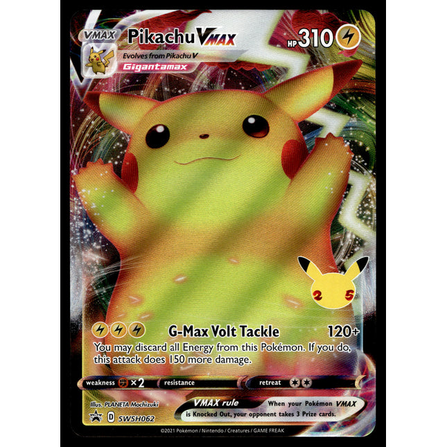 Pikachu Vmax - SWSH062 - NM - Full Art - Promo - Pokemon - A7-80