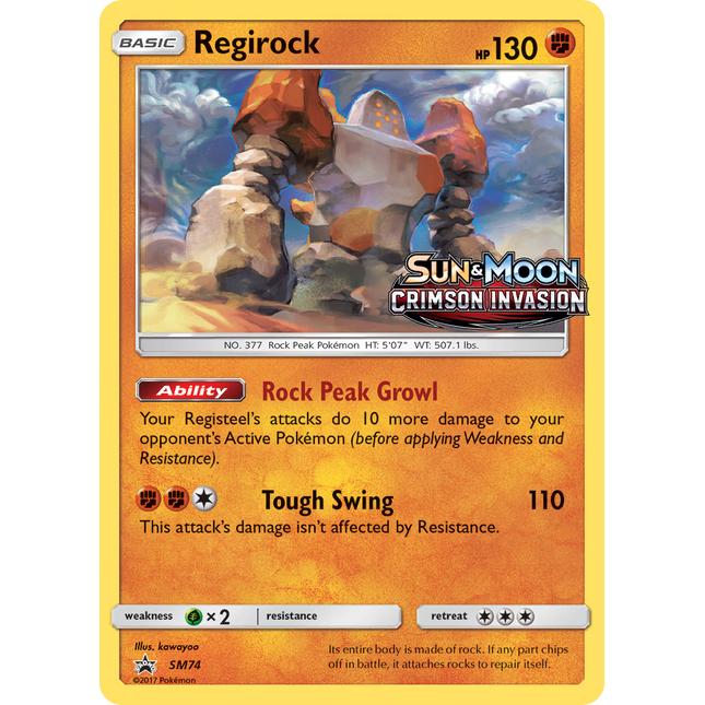 Regirock [SM Black Star Promos]
