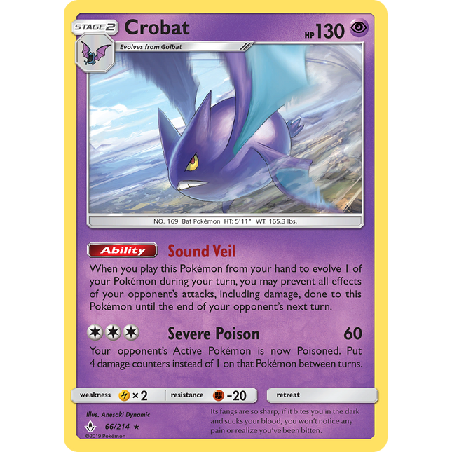 Crobat (66/214) [Sun & Moon: Unbroken Bonds]