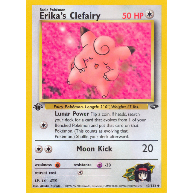 Erika's Clefairy (40/132) [Gym Challenge 1st Edition]
