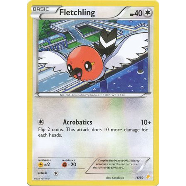 Fletchling (16/30) [XY: Trainer Kit 3 - Pikachu Libre]