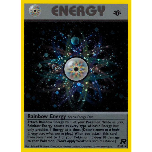 Rainbow Energy (17/82) [Team Rocket 1st Edition]