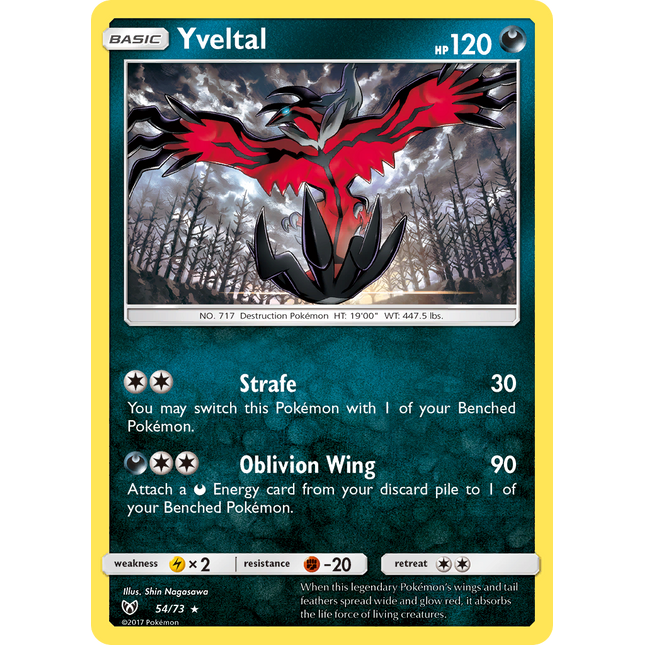 Yveltal (54/73) [Sun & Moon: Shining Legends]