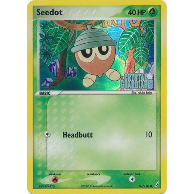 Seedot (60/100) (Stamped) [EX: Crystal Guardians]