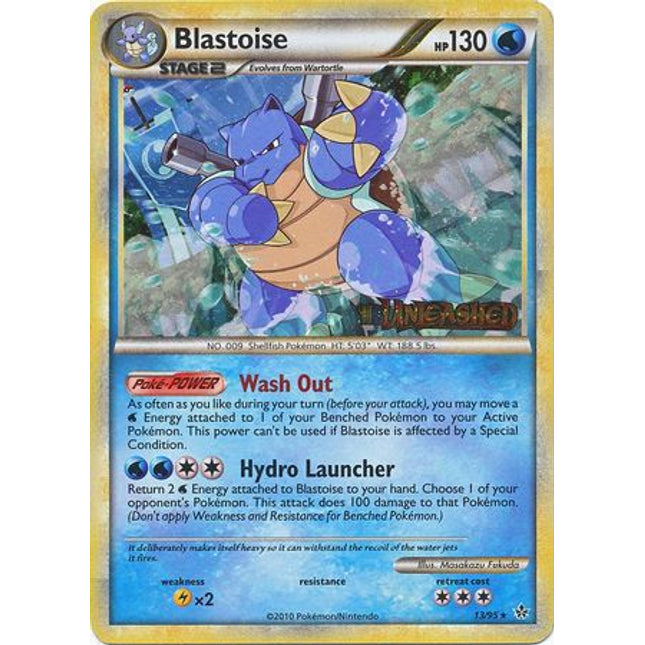 Blastoise (13/95) (Prerelease Promo) [HeartGold & SoulSilver: Black Star Promos]