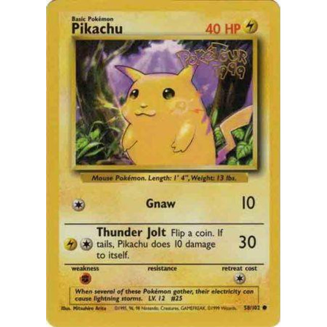 Pikachu (58/102) (PokeTour 1999 Promo) [Miscellaneous Cards & Products]