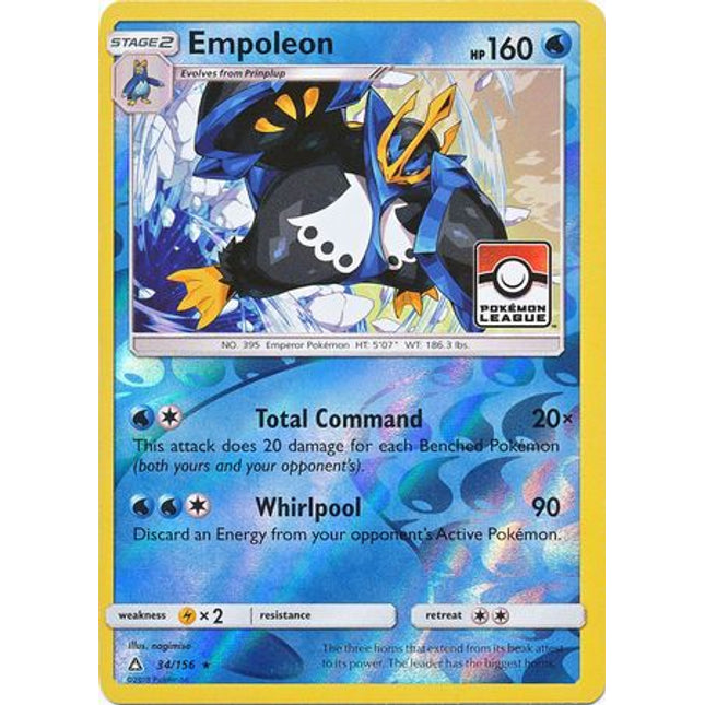 Empoleon (34/156) (League Promo) [Sun & Moon: Ultra Prism]