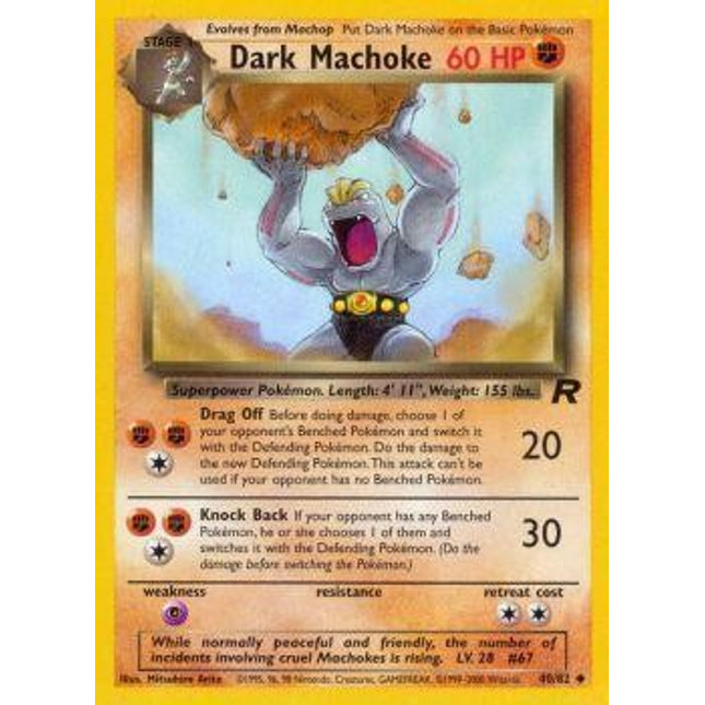 Dark Machoke (40/82) [Team Rocket]