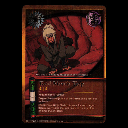Toad Mouth Trap - 175 - NM - 1st Edition - Foil - Naruto CCG - D4-266