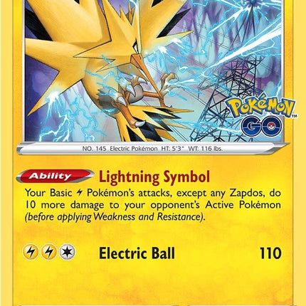 Zapdos (029/078) [Pokémon GO]