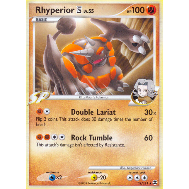 Rhyperior (32/111) (Theme Deck Exclusive) [Platinum: Rising Rivals]