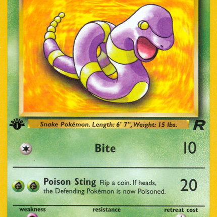 Ekans (56/82) [Team Rocket 1st Edition]