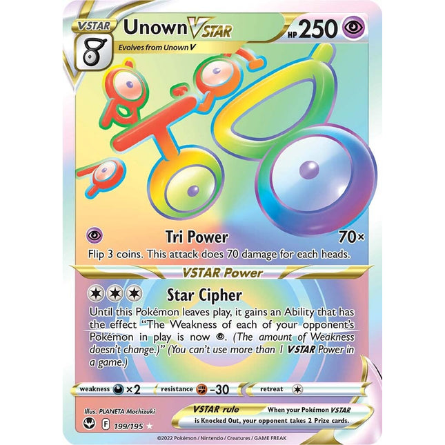 Unown VSTAR (199/195) [Sword & Shield: Silver Tempest]