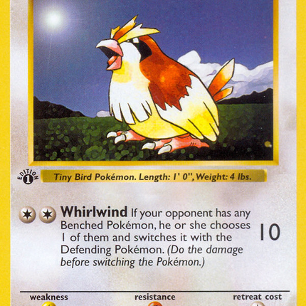 Pidgey (57/102) (Shadowless) [Base Set 1st Edition]