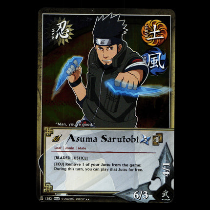 Asuma Sarutobi - 1282 - NM - 1st Edition Foil - S23 - Naruto CCG - D3-71