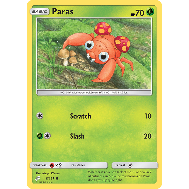 Paras (6/181) [Sun & Moon: Team Up]