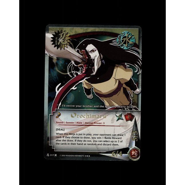 Orochimaru - 217 - NM - 1st Edition - Foil - Naruto CCG - D4-365