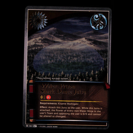 Water Prison Shark Dance Jutsu - 987 - NM - Foil - S27 - Naruto CCG - E1-143