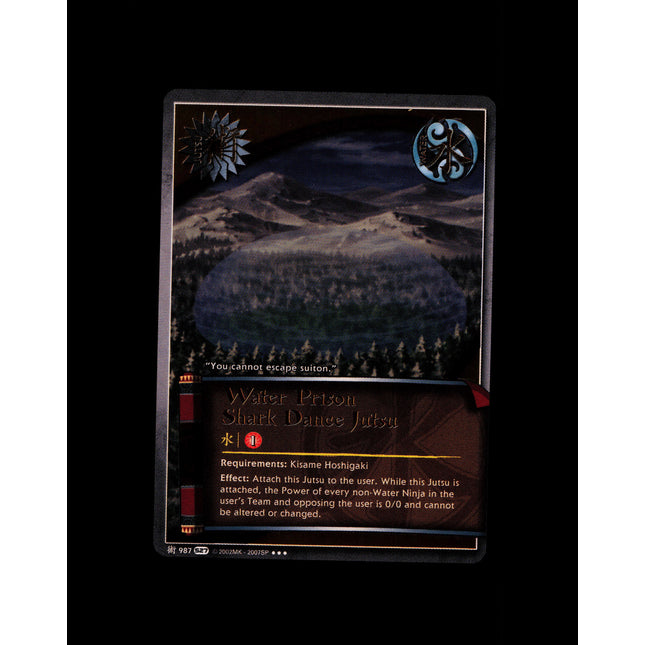 Water Prison Shark Dance Jutsu - 987 - NM - Foil - S27 - Naruto CCG - E1-143