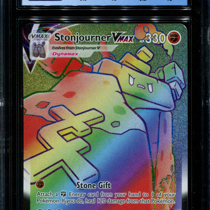 Stonjourner Vmax - 205/202 - CGC 9.5 Gem Mint - Sword & Shield - 02293