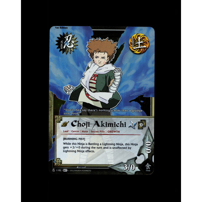Choji Akimichi - 1102 - NM - 1st Edition Foil - S21 - Naruto CCG - D3-95