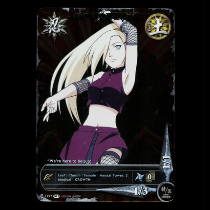 Ino Yamanaka - 1157 - NM - 1st Edition Foil - S21 - Naruto CCG - D4-13