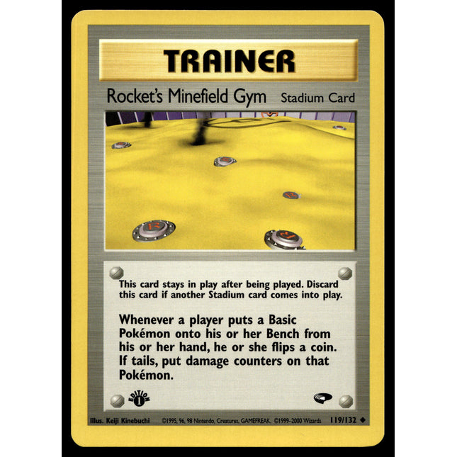 Rocket's Minefield Gym - 119/132 - NM - 1st Edition - Gym Challenge - Pokemon - A9-107