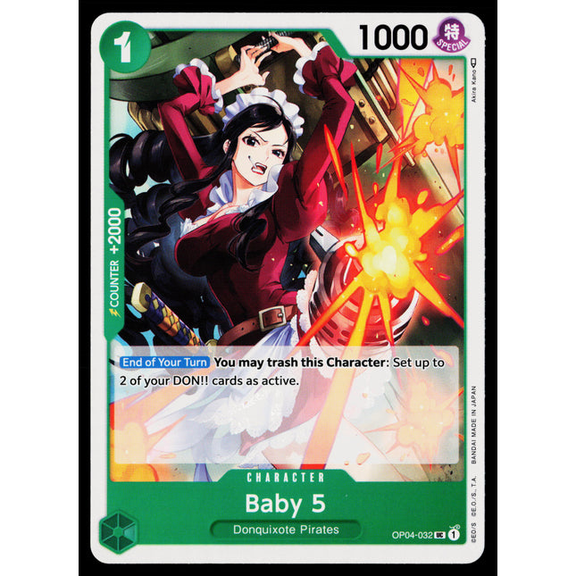 Baby 5 - OP04-032 - NM - Uncommon - English OP04 - One Piece TCG