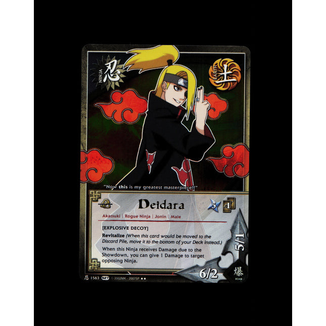 Deidara - 1563 - NM - Foil - S27 - Naruto CCG - E1-122