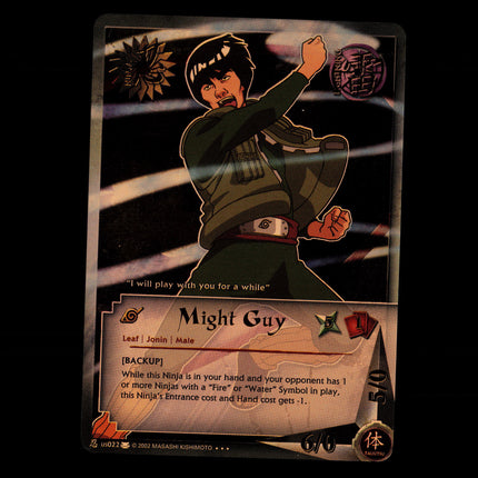 Might Guy - us022 - NM - Foil - Promo - Naruto CCG - E1-70