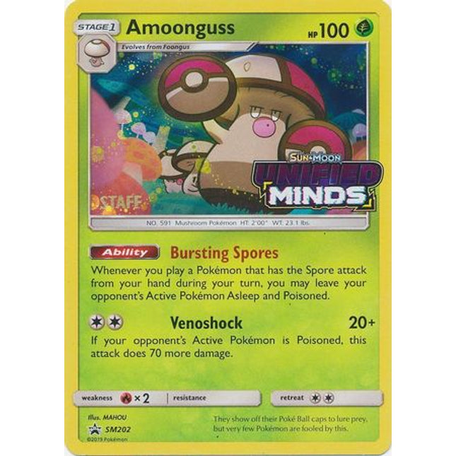 Amoonguss (Staff Prerelease Promo) [SM Black Star Promos]