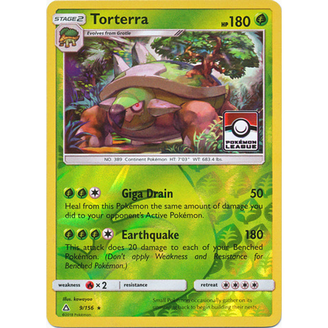 Torterra (9/156) (League Promo) [Sun & Moon: Ultra Prism]