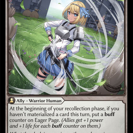 Eager Page - DOA Alter EN-082 - Common - Near Mint - Foil - Grand Archive TCG