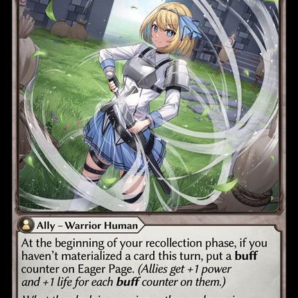 Eager Page - DOA 1st EN-082 - Common - Near Mint - Non-Foil - Grand Archive TCG