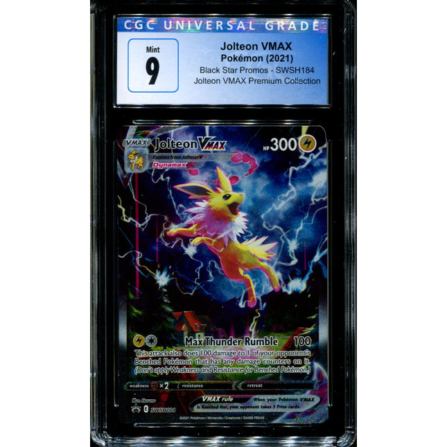 Jolteon VMAX - SWSH184 - CGC 9 - Black Star Promos - Alternate Art - Pokemon - 92353