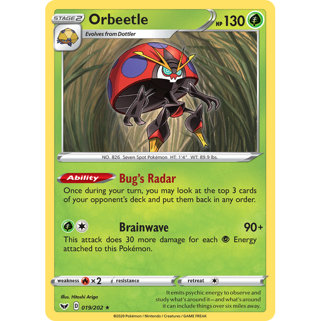 Orbeetle (19/202) [Sword & Shield: Base Set]