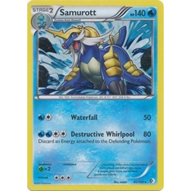 Samurott (41/149) (Cosmos Holo) (Blister Exclusive) [Black & White: Boundaries Crossed]