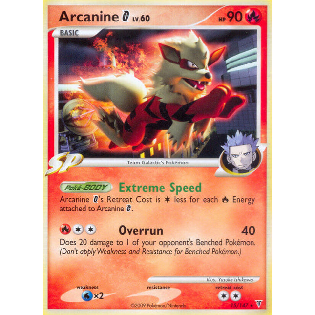Arcanine G (15/147) (Theme Deck Exclusive) [Platinum: Supreme Victors]