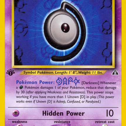 Unown [D] (47/75) [Neo Discovery 1st Edition]