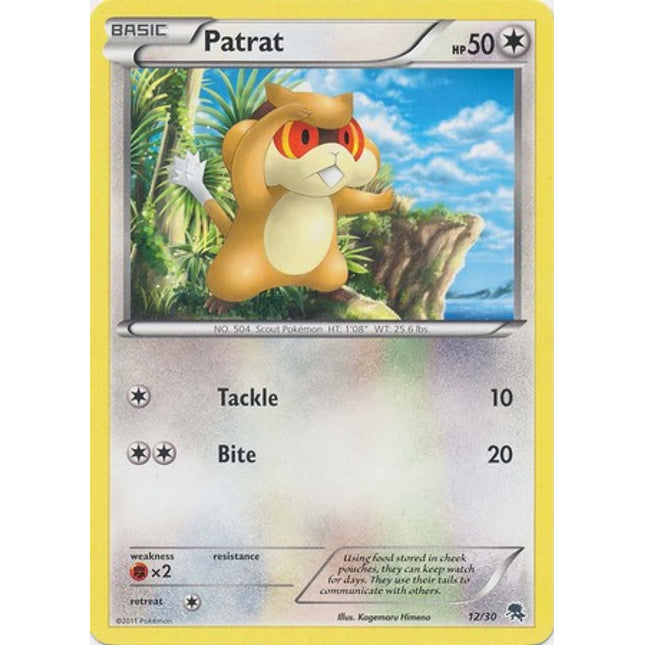 Patrat (12/30) [Black & White: Trainer Kit - Zoroark]