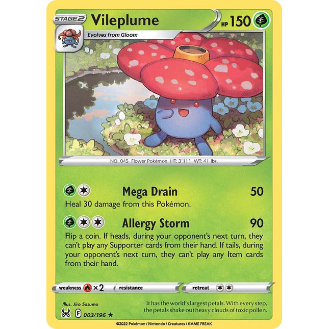 Vileplume (003/196) [Sword & Shield: Lost Origin]